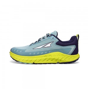 Blue / Green Altra OUTROAD 2 Women's Road Running Shoes | Canada-59301