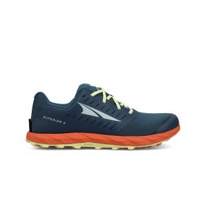 Blue / Orange Altra SUPERIOR 5 Men's Trail Running Shoes | Canada-35718