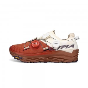 Burgundy Altra MONT BLANC BOA Men's Trail Running Shoes | Canada-86142