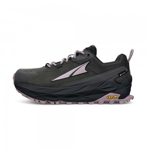 Grey / Black Altra OLYMPUS 5 HIKE LOW GTX Women's Trail Running Shoes | Canada-76145