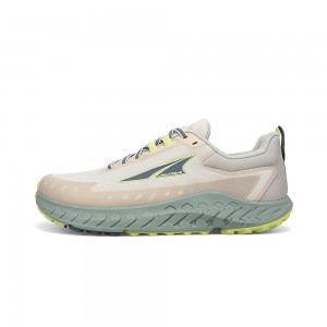 Grey / Green Altra OUTROAD 2 Men's Trail Running Shoes | Canada-32014