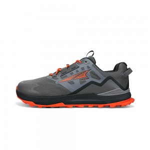 Grey / Orange Altra LONE PEAK ALL-WTHR LOW 2 Men's Trail Running Shoes | Canada-01985