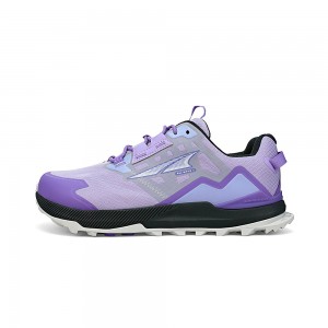 Grey / Purple Altra LONE PEAK ALL-WTHR LOW 2 Women's Trail Running Shoes | Canada-46082