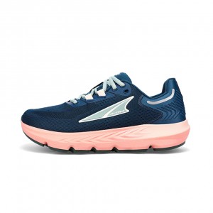 Navy / Pink Altra PROVISION 7 Women's Road Running Shoes | Canada-42687