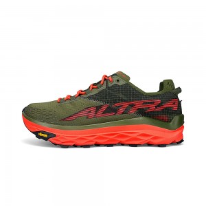 Olive Altra MONT BLANC Men's Trail Running Shoes | Canada-95043