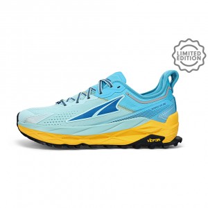 White / Blue Altra OLYMPUS 5 CHAMONIX Men's Trail Running Shoes | Canada-53980