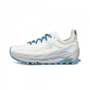 White / Blue Altra OLYMPUS 5 Women's Trail Running Shoes | Canada-37625