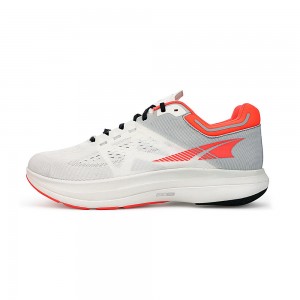 White / Coral Altra VANISH TEMPO Men's Road Running Shoes | Canada-79345