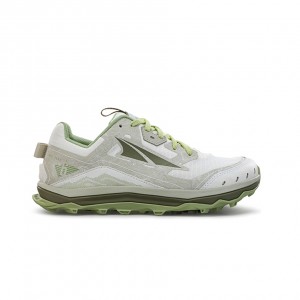 White / Green Altra LONE PEAK 6 Women's Trail Running Shoes | Canada-43529