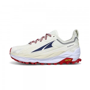 White / Light Blue Altra OLYMPUS 5 Women's Trail Running Shoes | Canada-46803