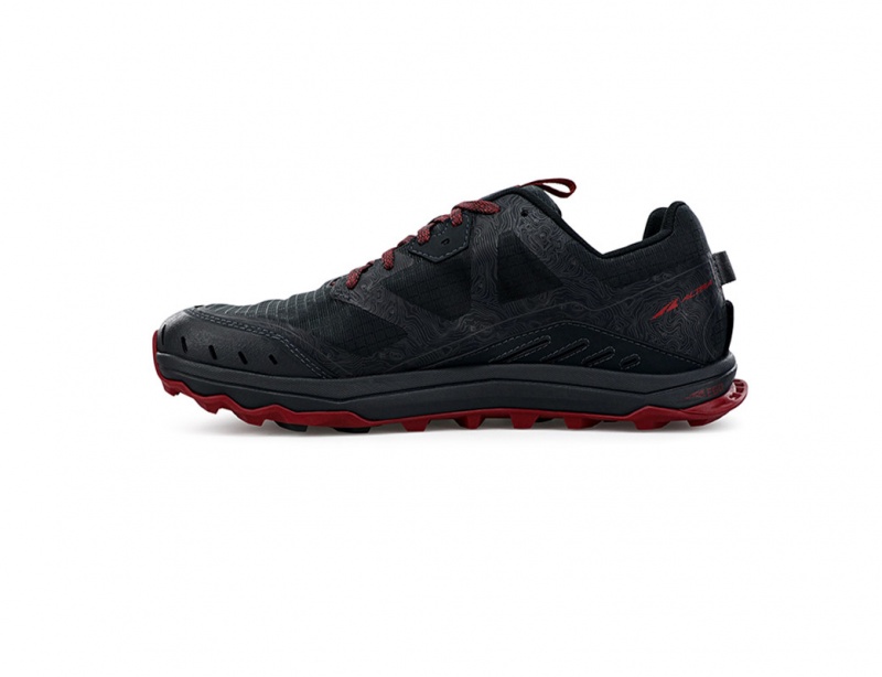 Black / Gray Altra LONE PEAK 6 WIDE Men's Trail Running Shoes | Canada-96704