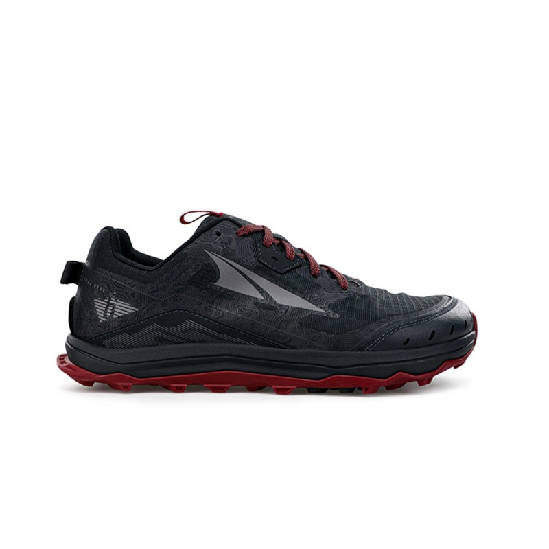 Black / Gray Altra LONE PEAK 6 WIDE Men\'s Trail Running Shoes | Canada-96704