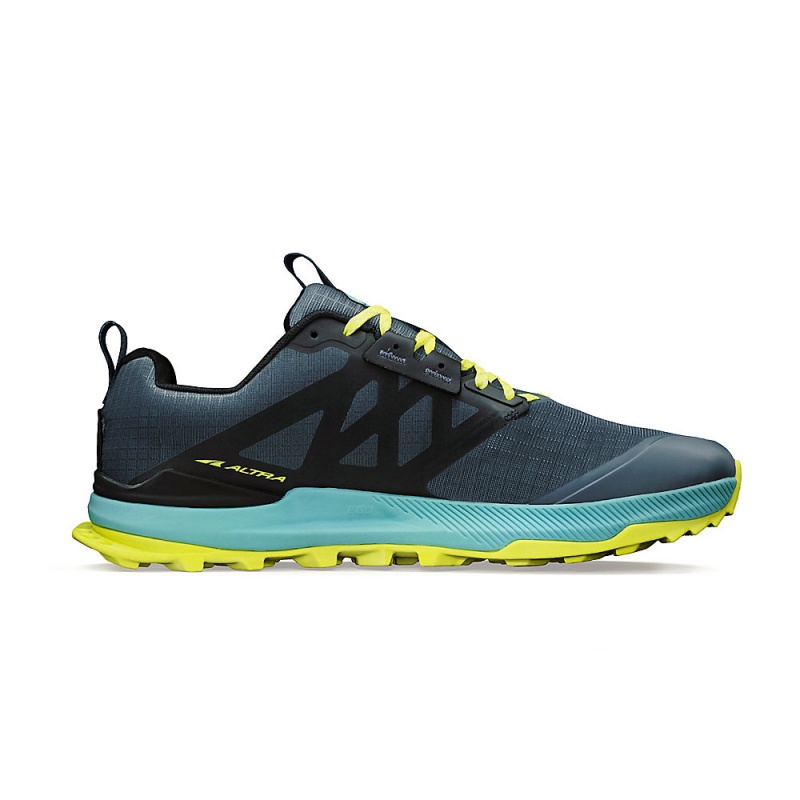 Black / Green Altra LONE PEAK 8 Men's Trail Running Shoes | Canada-36042