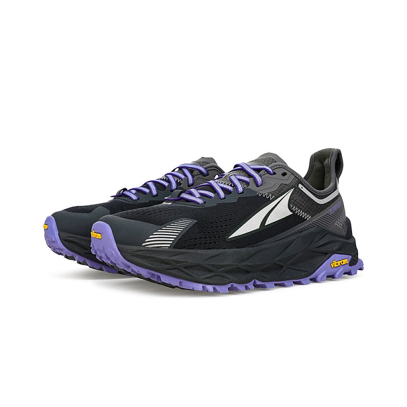 Black / Grey Altra OLYMPUS 5 Women's Trail Running Shoes | Canada-52907