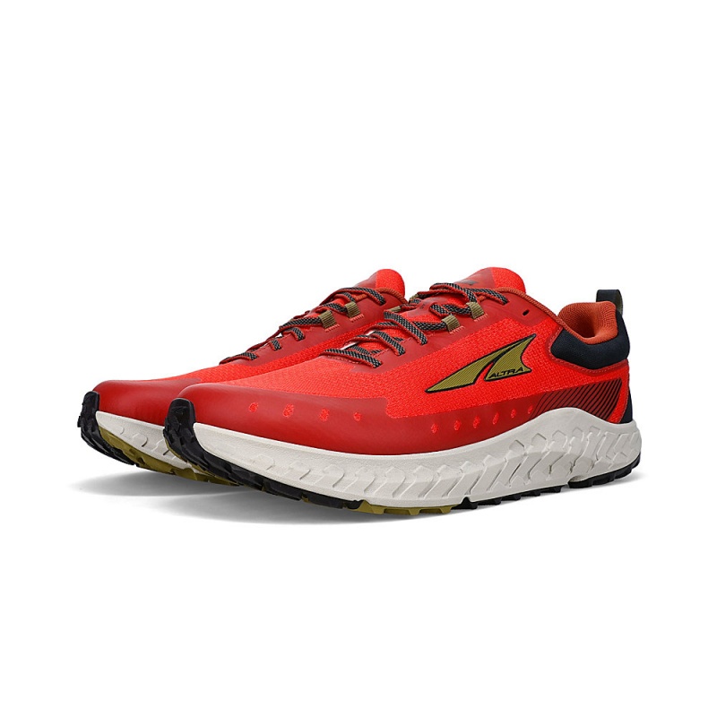 Black / Red Altra OUTROAD 2 Men's Road Running Shoes | Canada-56380