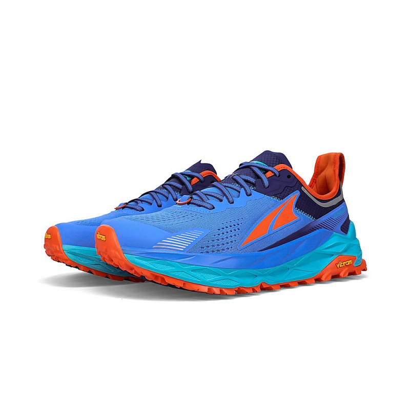 Blue Altra OLYMPUS 5 Men's Trail Running Shoes | Canada-91746