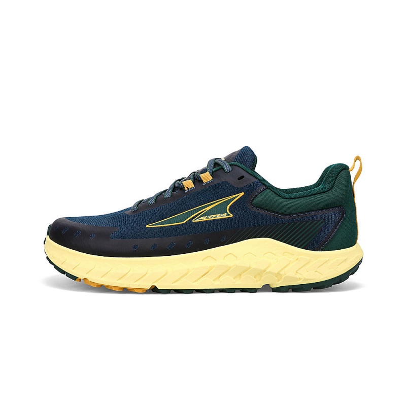 Blue / Yellow Altra OUTROAD 2 Men\'s Trail Running Shoes | Canada-41937