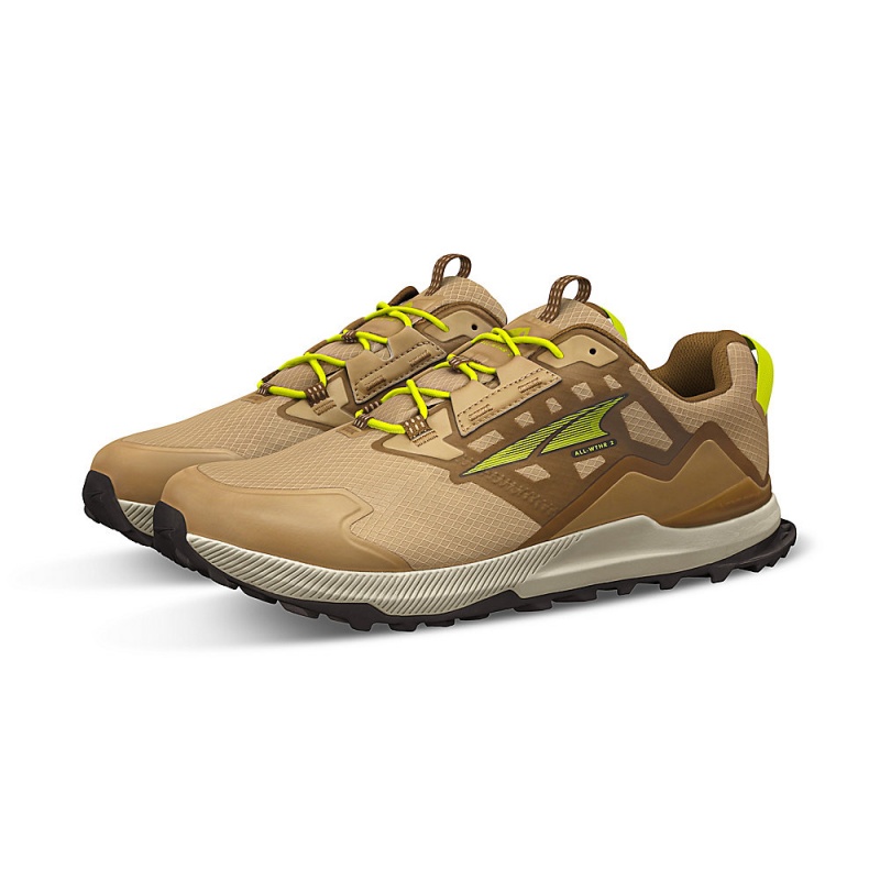 Brown Altra LONE PEAK ALL-WTHR LOW 2 Men's Trail Running Shoes | Canada-41908