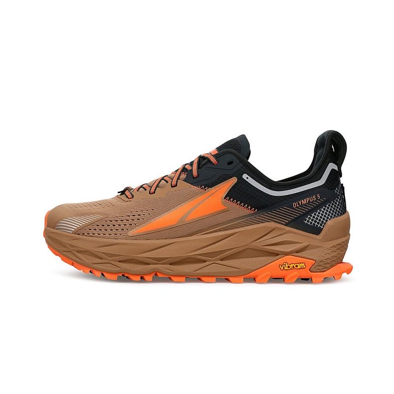 Brown Altra OLYMPUS 5 Men\'s Trail Running Shoes | Canada-94760