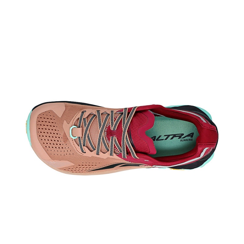 Brown / Red Altra OLYMPUS 5 Women's Trail Running Shoes | Canada-82096