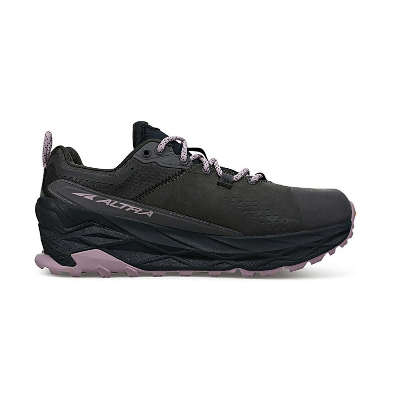 Grey / Black Altra OLYMPUS 5 HIKE LOW GTX Women's Trail Running Shoes | Canada-76145