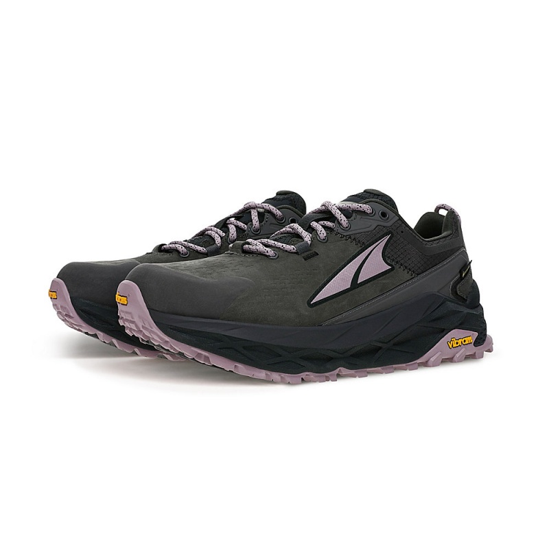 Grey / Black Altra OLYMPUS 5 HIKE LOW GTX Women's Trail Running Shoes | Canada-76145