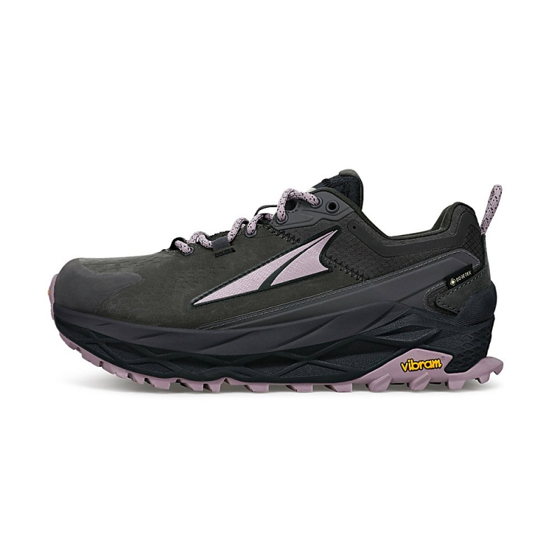 Grey / Black Altra OLYMPUS 5 HIKE LOW GTX Women\'s Trail Running Shoes | Canada-76145