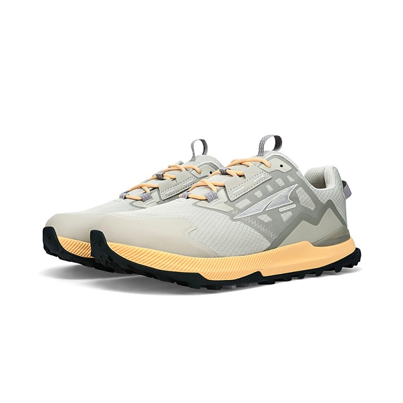 Grey / Orange Altra LONE PEAK ALL-WTHR LOW 2 Women's Trail Running Shoes | Canada-71305