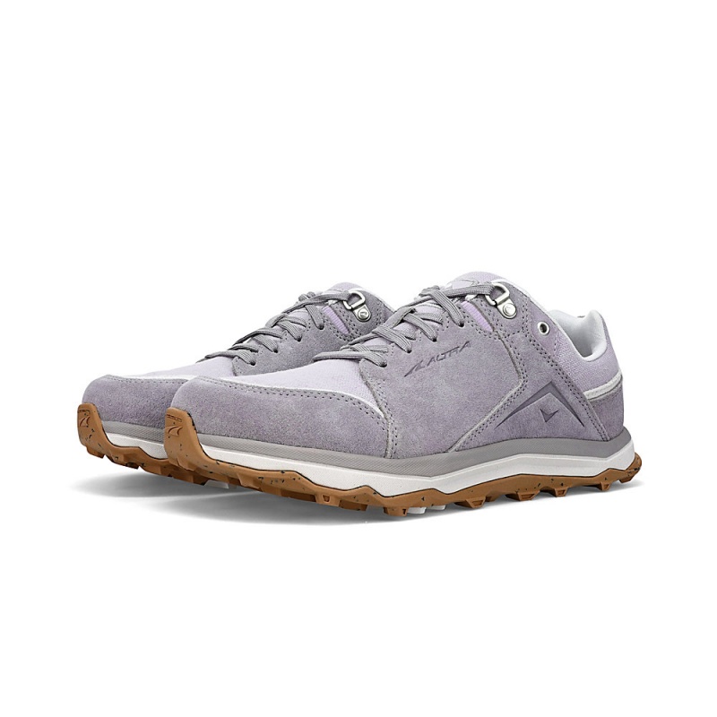 Grey / Purple Altra LP ALPINE Women's Trail Running Shoes | Canada-43072