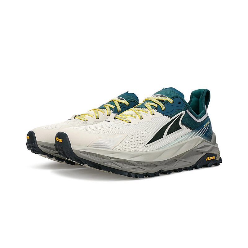 Grey / Turquoise Altra OLYMPUS 5 Men's Trail Running Shoes | Canada-04632