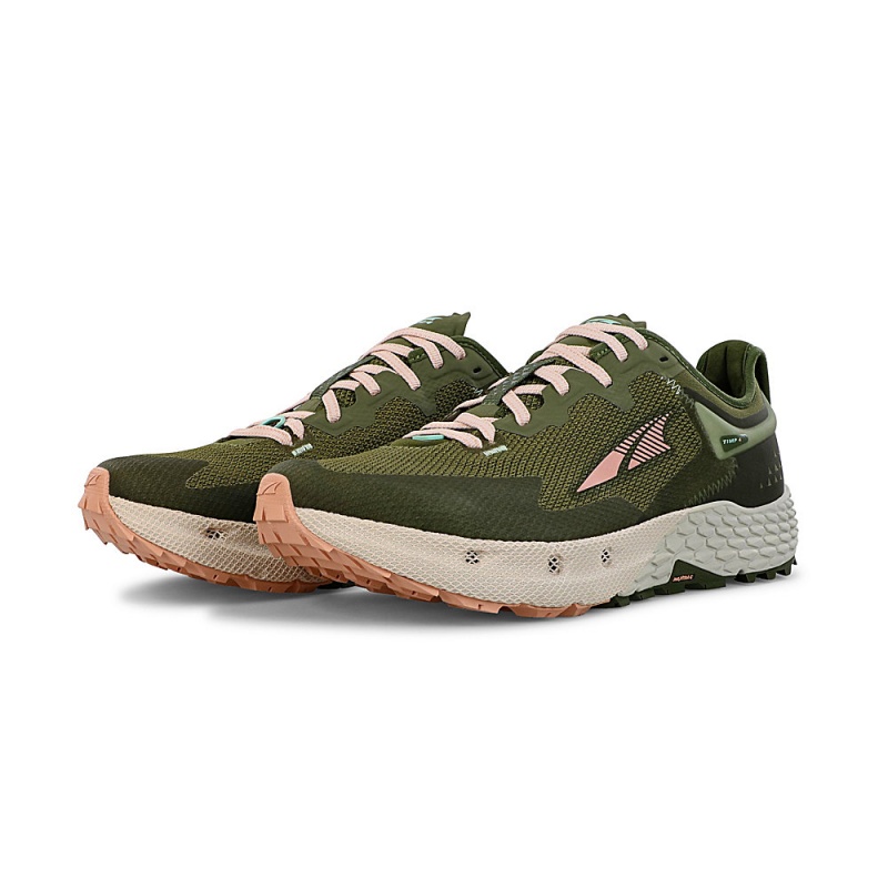 Olive Altra TIMP 4 Women's Trail Running Shoes | Canada-35420