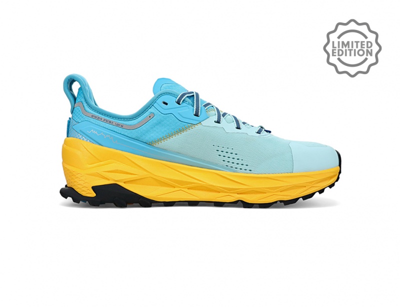 White / Blue Altra OLYMPUS 5 CHAMONIX Men's Trail Running Shoes | Canada-53980