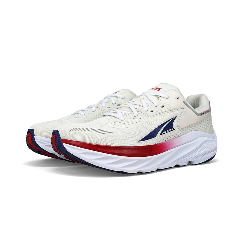 White / Blue Altra VIA OLYMPUS Women's Road Running Shoes | Canada-82397