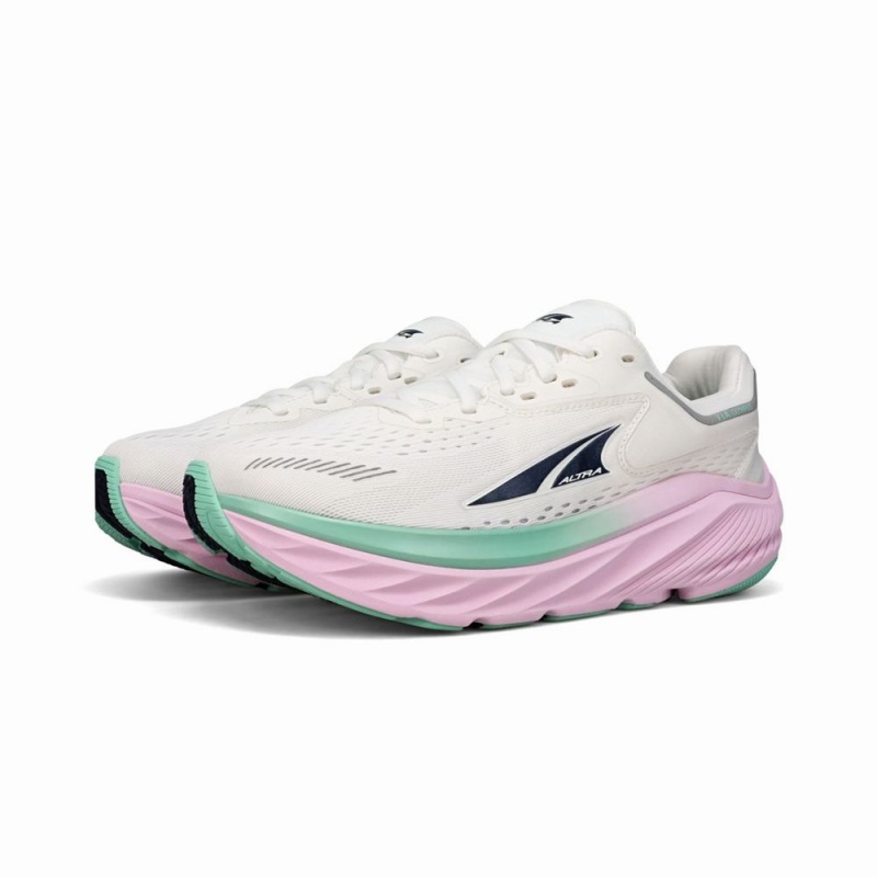 White / Pink Altra VIA OLYMPUS Women's Road Running Shoes | Canada-68529